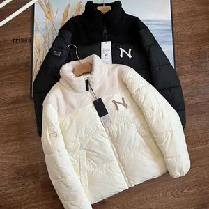 Jas High Version August Winter Couple's Trendy Casual Versatile Lamb's Wool Ny Pilot Quilted Bomber Coat Classic Cardigan Warm Hooded