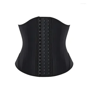 Women's Shapers Short Torso Steel Bones Latex Waist Trainer Corset Body Shapewear Women Tummy Shaper Belly Sheath Sllimming Belt