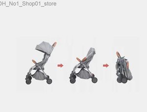 Passeggini# Passeggini# Passeggino per bambini Passeggini portatili leggeri Carrozzina da viaggio Pieghevole con una mano Telaio in alluminio Trolley per neonati1 Q231215