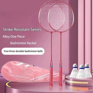 Badminton String 2pcs Professional Rackets And Carrying Bag Set Double Racquet Indoor Outdoor Speed Sports Accessories 231214