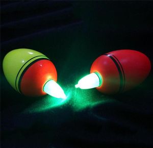 ضوء الليل متوهج إيفا تعويم الأسماك LED إضاءة مضيئة عوامات الأنبوب معدات عشوائية اللون 3 الملحقات 6093311