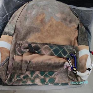 women Travel Bags Graffiti Color Retro Shoulder Backpack Catwalk men Casual Canvas Classic 20222197