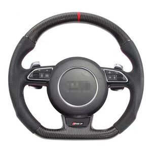 Real Carbon Fiber Steering Wheel for Audi RS3 RS4 Car Accessories