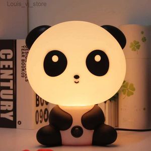 Night Lights Cartoon Elf Panda Table Lamp Creative Yellow Light Insertion LED Night Light Children's Bedroom Cute Bedside Decorative Light YQ231214