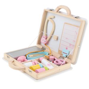 Kit da dottore Tools Workshop per bambini Playset 15 pezzi | Fai finta di giocare in legno con la scatola dei giocattoli per i più piccoli, coordinazione occhio-mano 231214