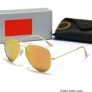 Rayban için Güneş Gözlüğü Kadınlar Anti Kırp Kurbağası Temperli Cam Erkek ve Kadın Renk Film Rayly Banly Sürüş Aynası 3026 6W6T