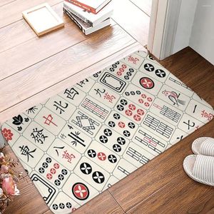 Mattor mönster design mahjong plattor icke-halkdörrmatta matta vardagsrum kök matta utomhus inomhus dekorativ
