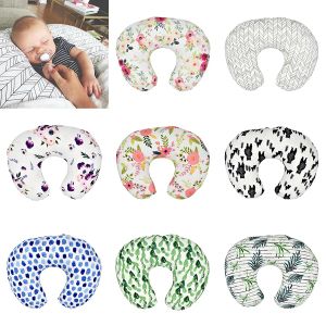 Baby Floral Nursing Soft Pillow Cover Infant Cuddle U Shaped Pudowcase Car Soffa Cushion Cover Kids Feed Maist Pillow Case BJ