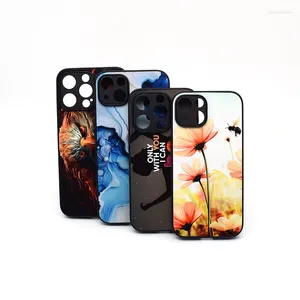 Kortinnehavare toppsäljande TPU PC iPhone -fodral sublimering 15 plus pro promax diy tryck mjukt gummistöd trådlös laddning