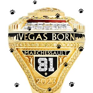 2022 2023 Golden Knights Stanley Cup Team Champions Championship Ring With Tood Display Box Souvenir Men Fan Gift