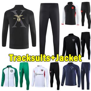 23 24 Cruzeiro Lazio Tracksuits 2023 2024 Sao Paulo Vasco da Gama Miseiro Athletic Palmeiras Atletico Madrids Men Football Shirtsトレーニングジャケットサッカーセット