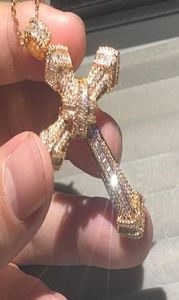 Handgjorda 18k guldbröllopshalsband för kvinnor män kristendom hängsmycken sona diamant målning full fin smycken fyra stilar6213046