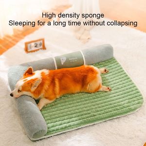 Kennels kalemleri pet kedi yuvası Kış sıcaklığı köpek kanepesi için çıkarılabilir küçük yatak yıkanabilir derin uyku 231213