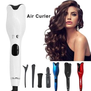 Curling Irons Multi-Automatic Hair Curler Button Curling Iron Negative Ion Ceramic Rotating Wave Magic Hair Roller Spin Wand Hair Styling Tool 231213