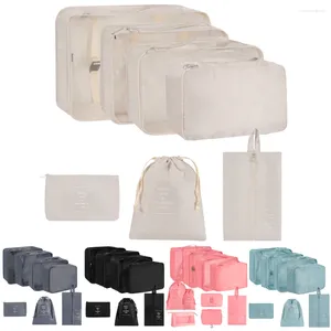 Makeup Brushes Suitcase Packing Set Metal Double Zipper Classification Storage Bags Lightweight Breathable Mesh For Sheets Underwear Shoe