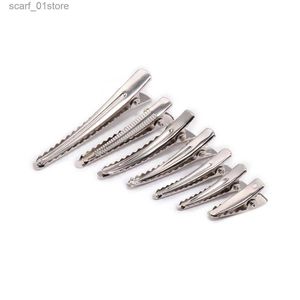 Kopfbedeckung Haarschmuck 20/50 Stück 25–60 mm Haarspange für die Schmuckherstellung, einzelne Zinke, Alligator-Haarnadel mit Zähnen, leere Fassung, Basis für DIY-Haarspangen, L231214