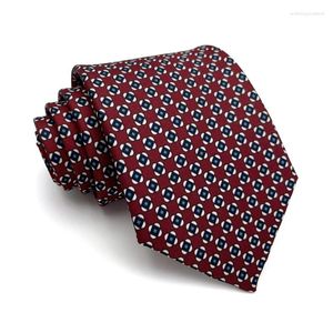 Bow Ties Brand Men's Business Tie 8 cm Vintage For Men Work Wedding Slide Man Gift With Box