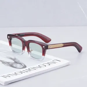 Óculos de sol 2023 Quentin para homens vintage acetato luxo designer mulheres occhiali da sole uomo