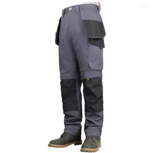 メンズパンツの厚い仕事のための作品多機能ポケットを備えた冬のワークウェアカーゴズボンストレートワーキングメン