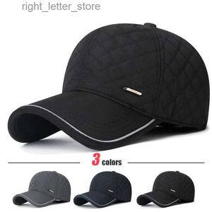 Ball Caps Winter New Middle-Aged and Elderly Outdoor Ear Protection Warm Baseball Cap Plus Velvet Thickened Dad Hat YQ231214