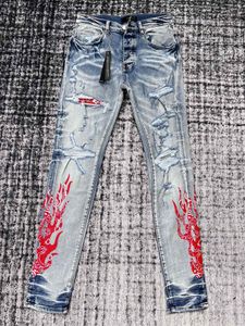 Джинсы Amrir Jeans Paris Amrir Jeans Jeans Pants Purple Jeans Designer Jeans для мужчин мужские джинсы дизайнерские джинсы Мужчины высококачественные 24 нового стиля чернокожих.