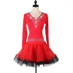 Stage Wear Woman Latin Dance Dress Lady Evening Party Sukienki Gatsby LQ144