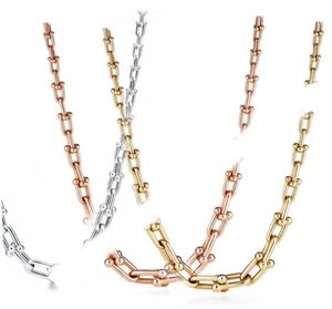 S925 Sterling Silver Chain Necklace Women Gradient Chain Necklace Hip Hop Rose Gold Wholesale Hongrui611653280