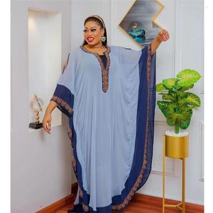 Abbigliamento etnico 2PCS Abiti africani per le donne 2024 Abito tradizionale musulmano allentato Africa Dashiki Boubou Robe Dubai Abaya Kaftan Gown