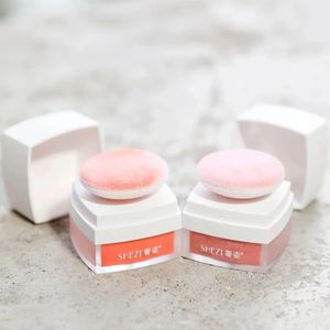 Blush Shezi Blush Mushroom Head 2 colori Cuscino d'aria Blush in polvere Riparazione viso Polvere per trucco a lunga durata Delicato sulla pelle Naturale Trasparente 231214