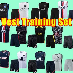 Tute da calcio MBAPPE HAKIMI Messis 23 24 Maillots de football 2023 2024 MARQUINHOS VERRATTI maglia uniforme Fabian Sanches Maglia da allenamento set pantaloni adulto