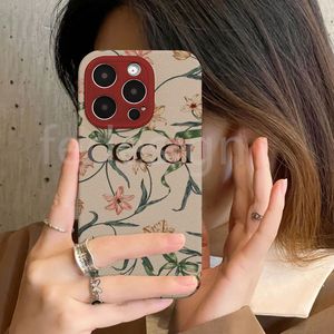 Designer Apple Phone Case 15 14 13 12 Huawei Mate60 50 40 30 Pro Soft Fall Prevention Protection Cover Retro Women Print Cellphone Cases