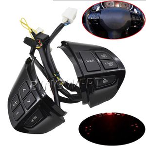 Piano preto cor bluetooth telefone controle de cruzeiro fio do interruptor do volante com 10 pinos para mitsubishi asx pajero/montero sport l200 outlander 2006 2007-2012 laner