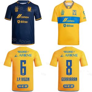 Club Team 23-24 Men Soccer Tigres Uanl Jersey 10 Gignac 9 Ibanez 6 Vigon 23 Quinones 22 Fulgency 27 Angulo 5 Carioca 8 Gorriaran 19 Pizarro Aquino Football Shirt Kits