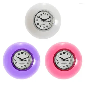 Wall Clocks Bathroom Clock Waterproof Water Resistant Suction Cup Cute Large With Cups For Kitchen Home Use