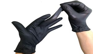 Niezernowe czarne rękawiczki jednorazowe Extra duże ochronne proszkowe stopień spożywczy S24381884868