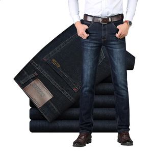 Jeans pour hommes Sulee Marque depuis 2013 Hommes Business Trendy Stretch Bleu Noir Denim Hommes Slim Fit Pantalon Casual Pantalon 231214