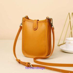 HREMMSS EVELLINS: s 9A Top Quality Bag Women Purse Designer Tygväskor Kohide Mobiltelefon Bag Crossbody Small 2023 Spring Summer New Womens With Real Logo 52GL