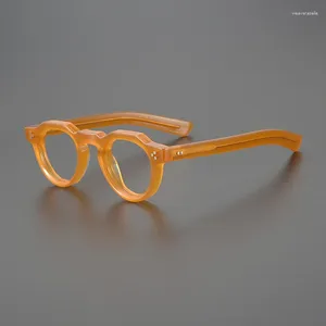 Солнцезащитные очки в оправе из толстого ацетата, очки унисекс в американском стиле, очки для оптической близорукости, очки по рецепту, классические японские модные очки