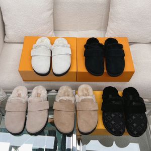 Женские дизайнерские сабо Cosy Flat Comfort Clog 1AC6Z3 из замши из телячьей кожи с плотной подкладкой из овчины, удобная анатомическая стелька и легкая микроподошва