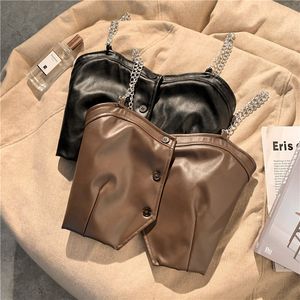 Autumn and Winter Set Women's 2023 New Waist Reduction, Slimming and Age Reducing Bottom Shirt Chain Small Hanging Strap Two Piece Set