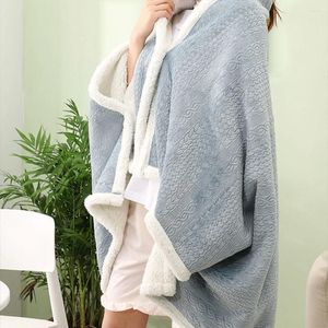 Scarves Flannel Napping Shawl Winter Autumn Replacement Portable Warm Keeping Adult Children El School Leg Blanket