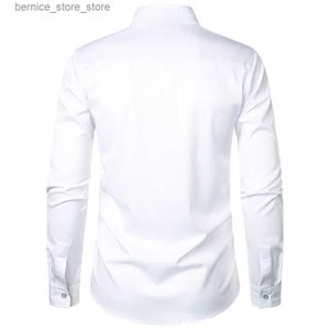 Polo da uomo Camicie a pois da uomo alla moda Top classici abbottonati Camicetta a maniche lunghe Vari colori disponibili Taglie S 2XL Q231215