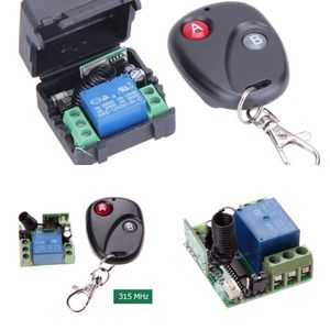 Ny DC12V 10A 1CH Wireless Remote Control Switch -sändare med mottagare