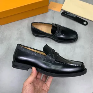 20Style Designer Dress Shoes For Men äkta läderföretag Formella Oxfords Footwear Quality Leather Loafers Zapatos Hombre Man Wedding Shoes Storlek 6-11