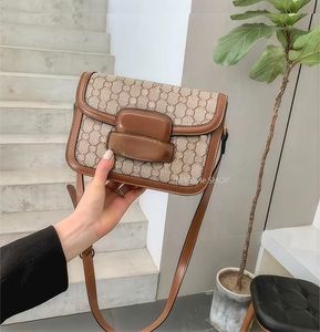 Designer Bag Horsebit 1955 crossbody saddle shoulder tote messenger classic flap cover handbag women puzzle leather small brown black sling cosmetic square bag 8A