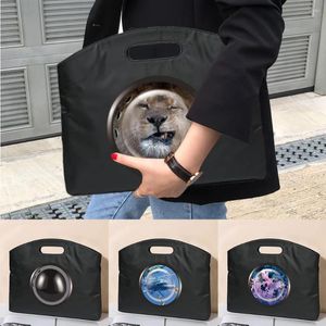 Briefcases Handbag Business Office Briefcase Tote Computer Case Sleeve Laptop Bag Window Print Unisex Conference Information Document