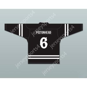 カスタムピストンヘッド6 Cenobites Black Hockey Jersey Hellraiserシリーズ新しいトップステッチS-M-L-XL-XXL-3XL-4XL-5XL-6XL