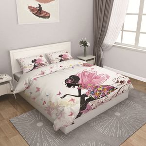 美容カーテン高品質の羽毛布団カバー3D寝具セットモーデンベッドベッドベッドセットベッドカバーベッドシート枕ケース