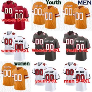 Fußballtrikot Tampabaybuccaneerscustom Männer Frauen Jugend Ryan Neal Jamel Dean Shaquil Barrett Vita Vea Trey Palmer Baker Mayfield Mike E Red