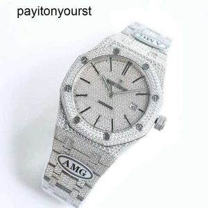 Audemar Pigue Watch AP Diamond Watches dyra fulla diamantmän Titta på AP Menwatch Auto Wristwatch Qlzl Högkvalitativ mekanisk rörelse Piglet Uhr Byst Down Montr